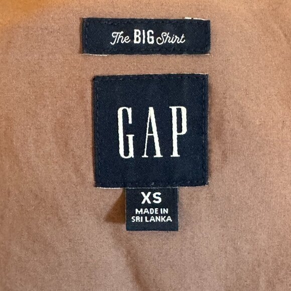 gap | cocoa brown "the big shirt" boyfriend | size small - Picture 5 of 5